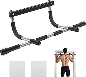 Ally Peaks Pull Up Bar for Doorway | Thickened Steel Max Limit 440 lbs Upper Body Fitness Workout Bar| Multi-Grip Strength for Doorway | Indoor Chin-Up Bar Fitness Trainer for Home Gym Portable
